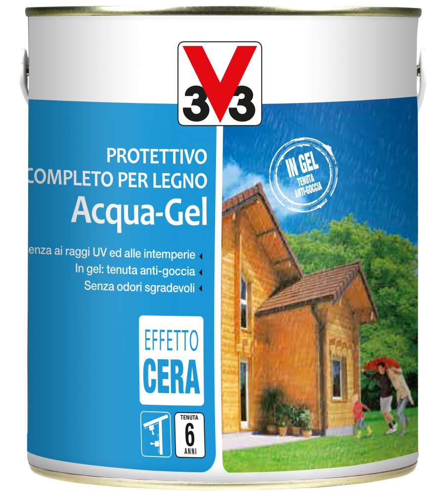 PROTETTIVO COMPLETO PER LEGNO ACQUA-GEL, INCOLORE  - LITRI 2,5